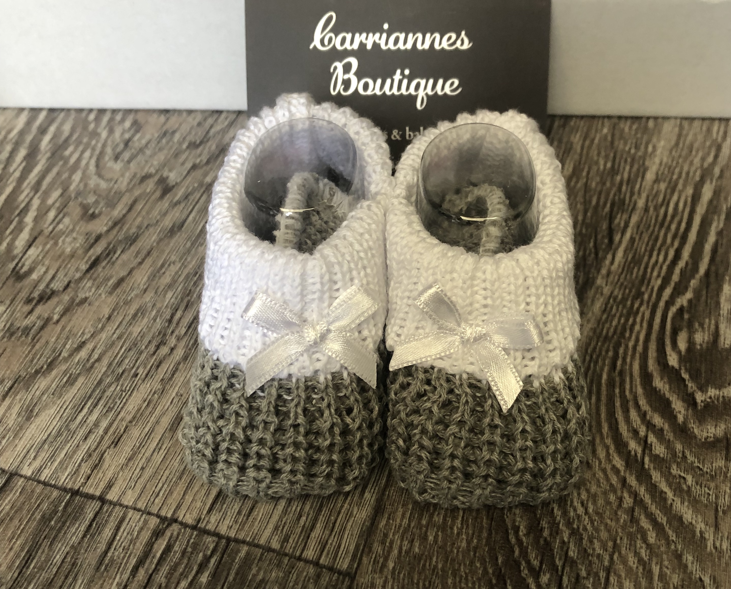 neutral baby booties