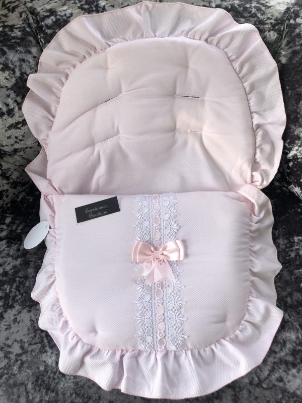 Baby car seat foot miff cosey toes cozy. Spanish Romany style