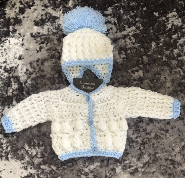 Crochet newborn baby boy set shop