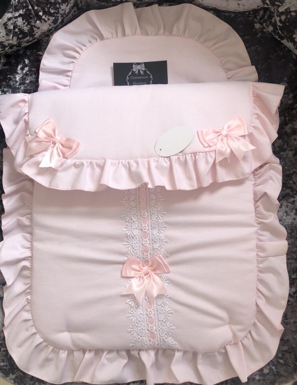 pink pram bag