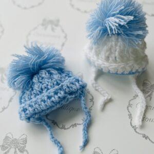 Knitted prem baby hat