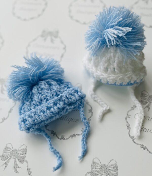 Knitted prem baby hat