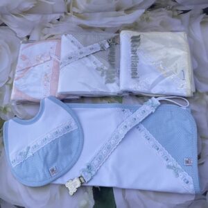 Spanish Baby Dummy Bib Muslin